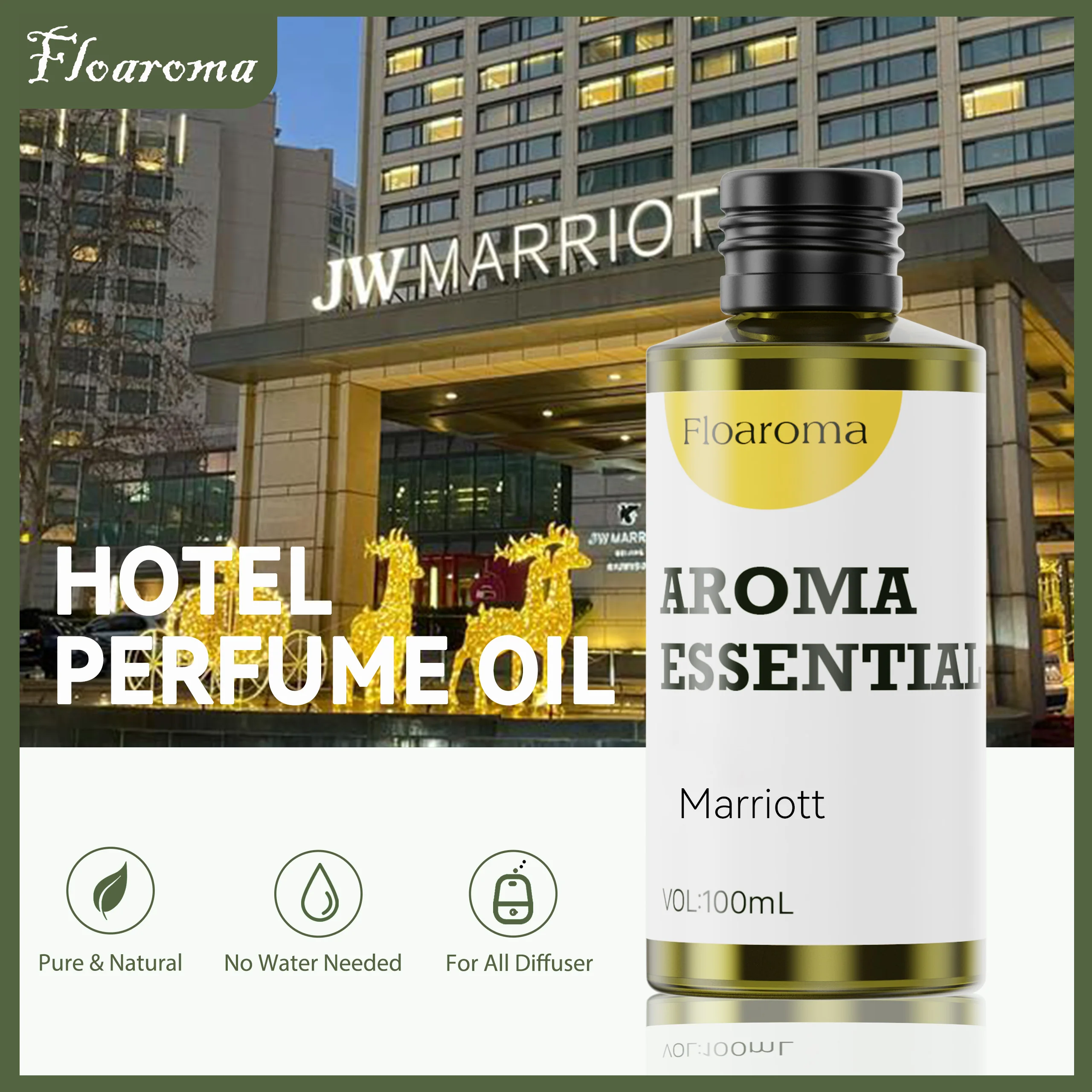 100ML Ritz-Carlton Hilton Sheraton Hotel Essential Oil for Indoor Aroma Diffuser in 5 star Hotel Premium Plant Fragrance Oil fragrance diffuser refill stick