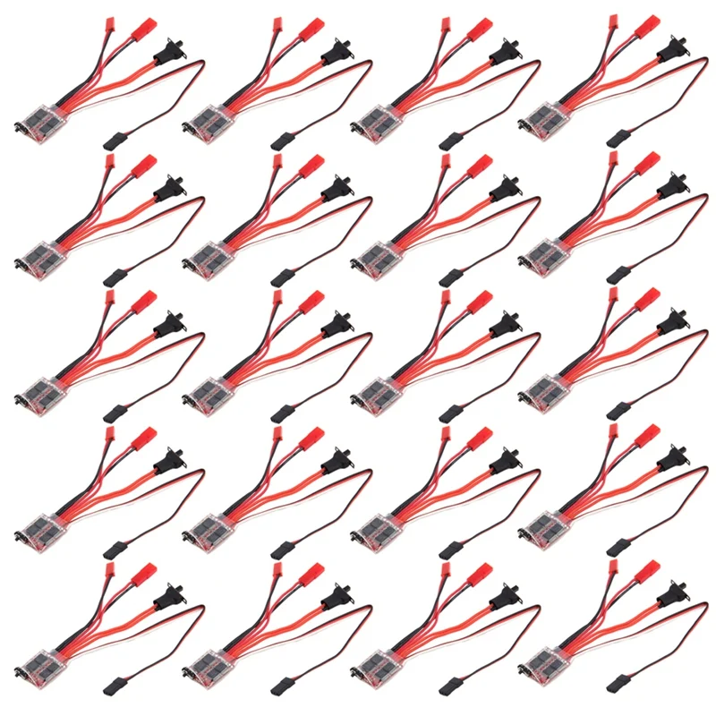 

20X RC ESC 30A 4-8V Brush Motor Speed Controller 1/16 1/18 for Climbing RC Car Ship Tank Mini 4Wd WPL Car