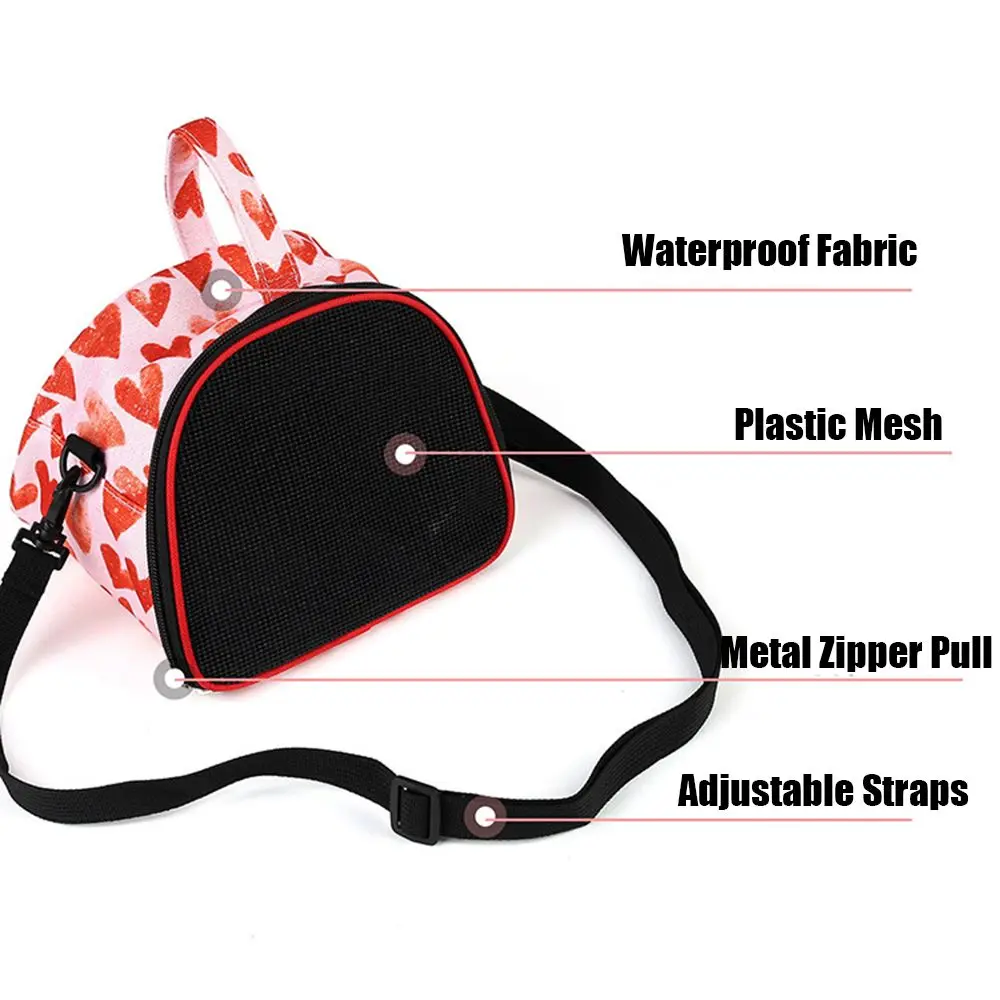Hamster Carrier Guinea Pig Travel Transport Bag Traveling Cage for Outdoor