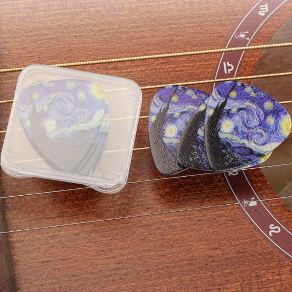 Premium Sound Guitars Accessories For Ukulele Acoustic Guitar Pick Star Sky Design Electric Guitar Picks Finger Guitar Pick
