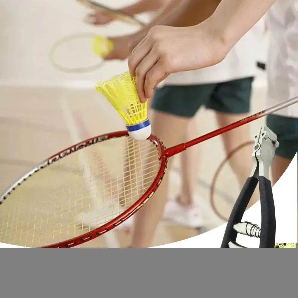 Description Picture 4 of itemBadminton Racquet Threader Racquet String Clamp For Tennis Racket Spring Loaded Clamping Tool Stainless Steel Threader Hand