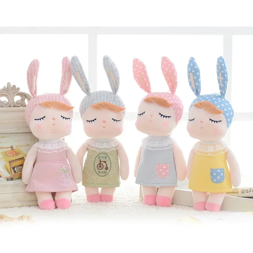 여아용 메투 인형 장난감, 귀여운 토끼 팬더, 작은 키 체인, 부드러운 봉제 동물, 미니 펜던트, 어린이 생일 선물