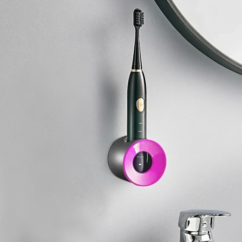 Bathroom Toothbrush Holder Wall Mount Bathroom Organizer Double Single Hole Self Adhesive Tooth Brush Accessories Space Saving