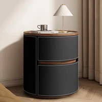 Table De Chevet ronde Design Glamour délicatesse créative Table De nuit Simple italienne Table De Chevet De luxe moderne meubles De chambre 4