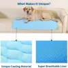 Pet Cooling Mat Dog Cat Sleeping Pad Cool Ice Silk Moisture-proof Mattress Cushion Summer Small Animal Cold Bed 5 sizes 3