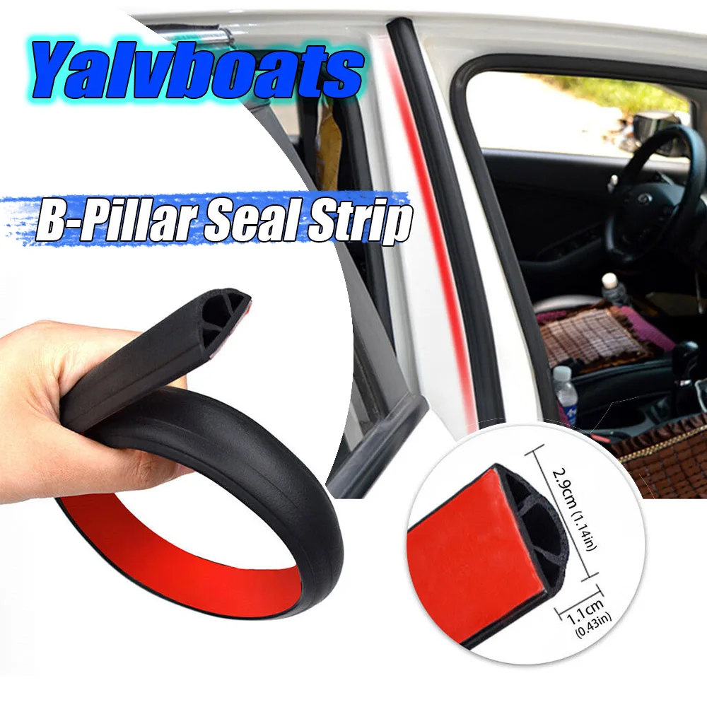 Car Door Rubber Seal Strip 2pcs Filler Weatherstrip Edge Rubber Sealing For  B Pillar Protection Front Auto Door Sealant For Car - AliExpress