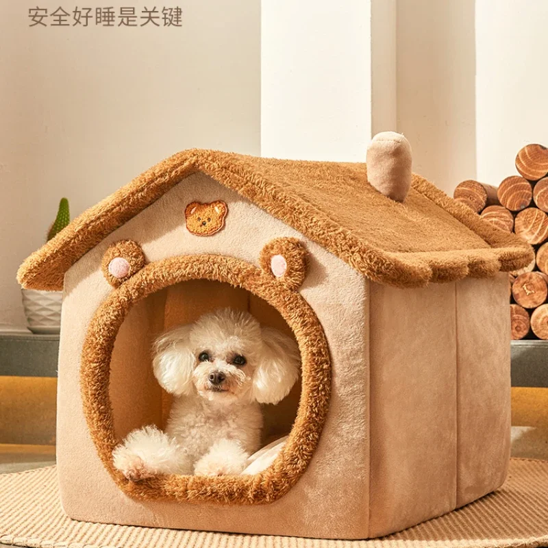 

Cat Nest Winter Warm House Removable and Washable Villa Supplies