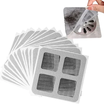 Scarico per doccia usa e getta Catcher per capelli Mesh Coperture per scarico per doccia Lavello da pavimento Filtro per filtro Tappo per capelli per bagno Cucina 1