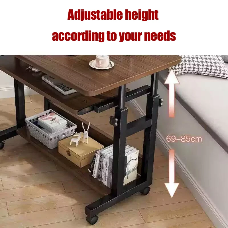 Simple Laptop Desk Lazy Bed Desk Learning Simple Small Table Learning Table Movable Bedside Adjustable Portable Laptop table 5