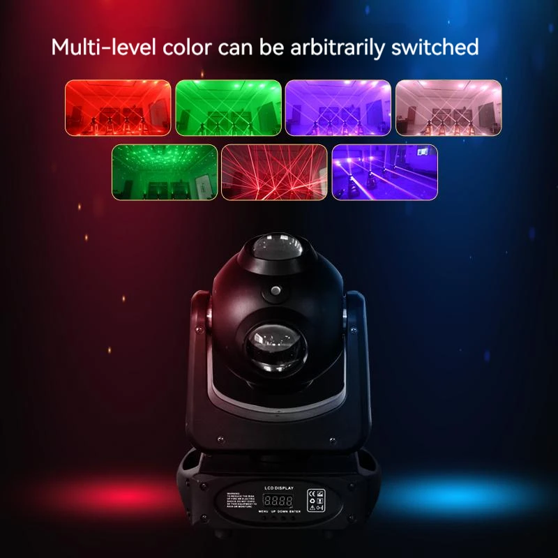 Space Seven 4 X 25W 4 In 1 Dj Moving Head Laser Light with DMX 512 for DJj Disco Stage and Halloween Party Recommened