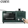 CUKYI Electric 3 in 1 Household Breakfast machine mini bread toaster baking oven omelette fry pan hot pot boiler food steamer EU 2
