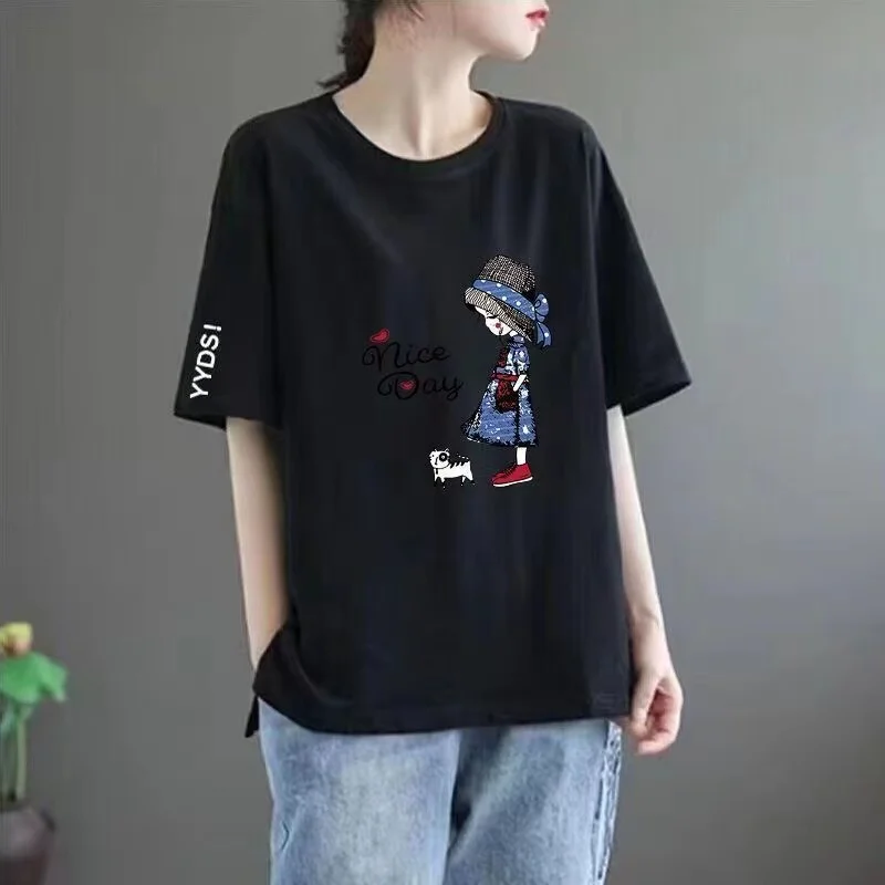 Black [little girl] white sleeves