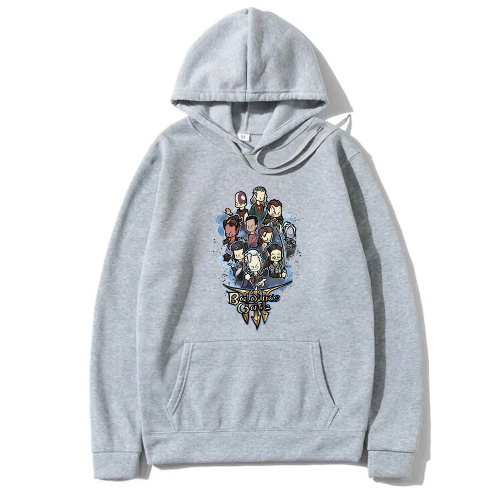 Hot Game Baldurs Gate Astarion Cartoon Style Print Hoodie Unisex Fashion Streetwear Men Women Casual Oversized Fleece Hoodies