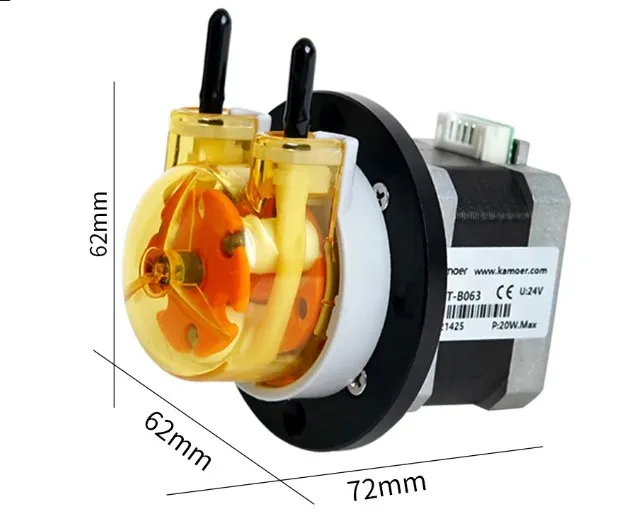 kamoer kas bomba peristáltica com motor de ou rotores tubo de silicone ou tubo bpt para seleção