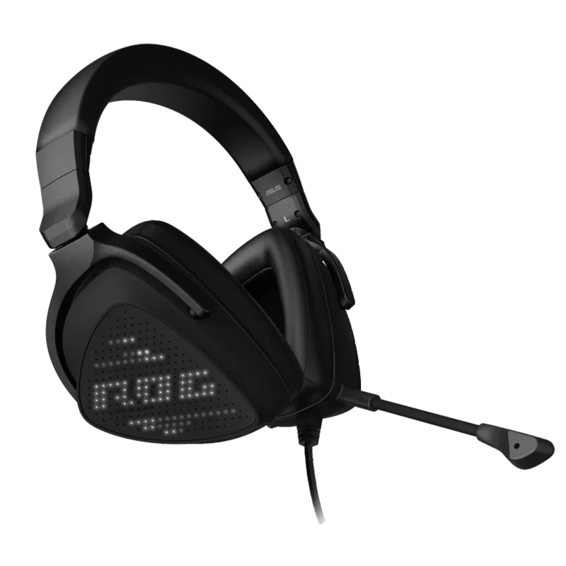 

Asus ROG Delta S Animate Lightweight USB-C Gaming Headset AI Noise-Canceling Mic Headphone PC/MAC/PS4/PS5/Nintendos LED Display