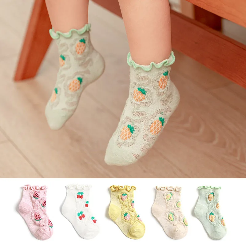 Baby Socks Girl Newborn Infantil Kid Knee High Lace Socks Toddler Babygirl Anti Slip Cotton Winter Infant Long Sock