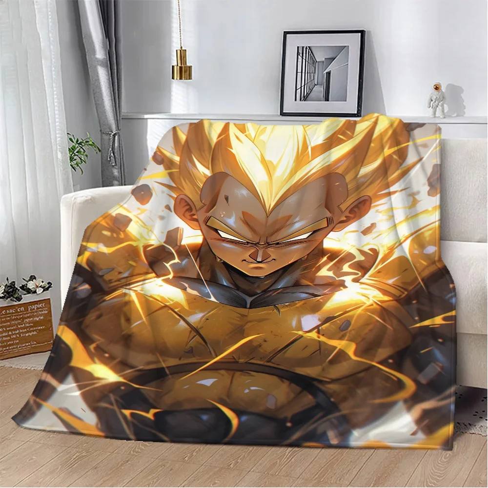 Super Handsome Vegeta Throw Blanket for Sofa Luxury Blankets & Throws Beach Towel Home Interior Microfiber Bedding Fluffy Plaid 4
