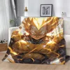 Super Handsome Vegeta Throw Blanket for Sofa Luxury Blankets & Throws Beach Towel Home Interior Microfiber Bedding Fluffy Plaid 4
