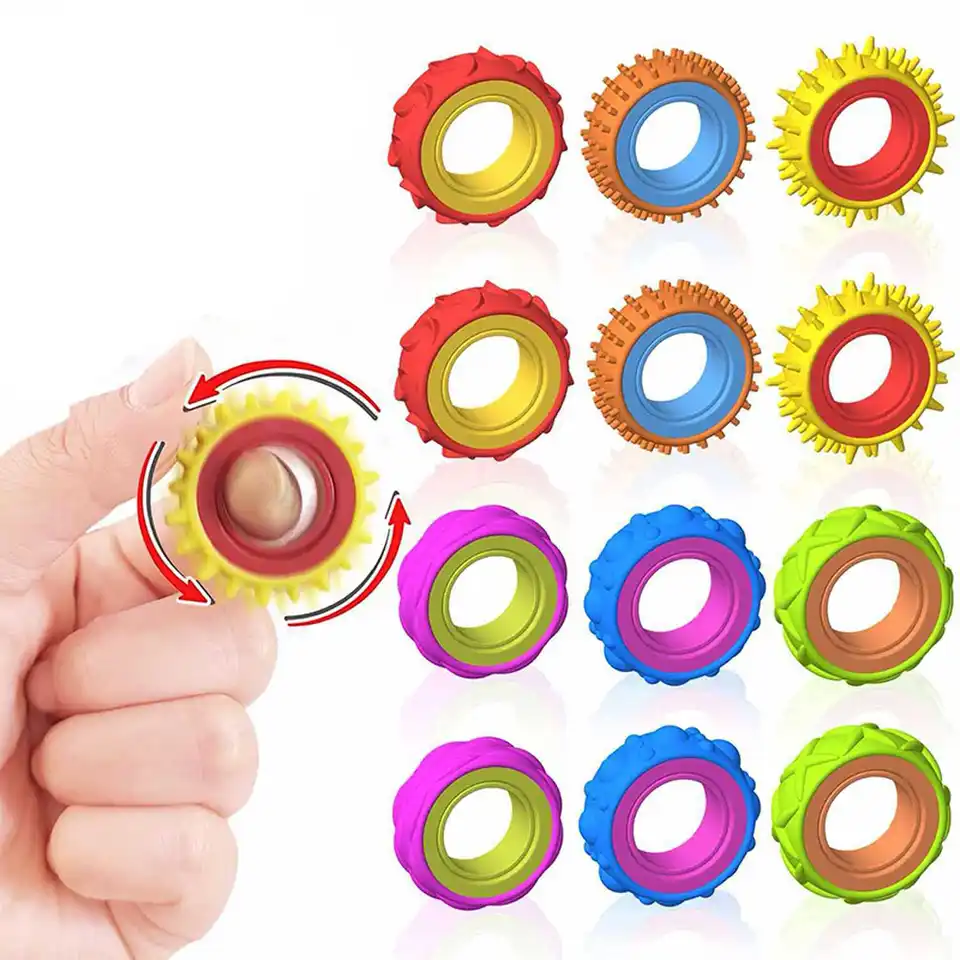 Sensory Lights For Autism Pack 3D Flow Ring Spinners – Sensory