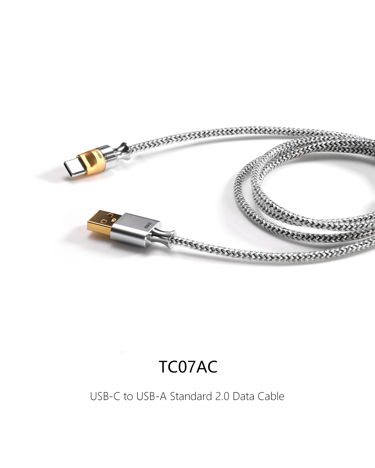 DD ddHiFi TC07BA/BC/BL (USB-A/USB-C/Lightning zu USB-B Dekodierkabel) und TC07AC (USB-C zu USB-A Standard 2.0 Datenkabel) – Detail 2