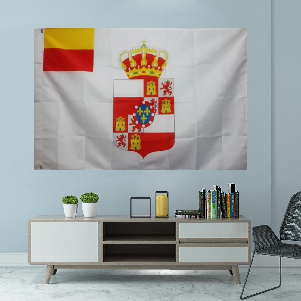 Italia Ducato Di Unita 1815-1847 Italia Ensign Flag Graphic Custom Printed Hanging Banner Sport Shaft Cover Grommets 3 X5Ft 90X150Cm