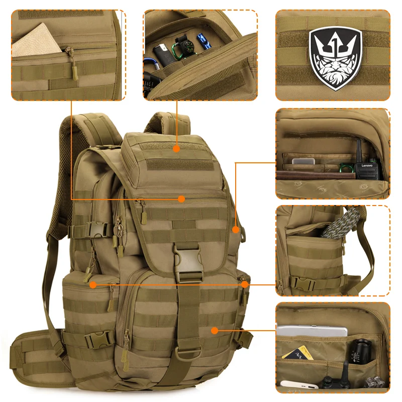 アンダーソン　イーグルレーシング　モンスターバッグ2個セット Arrow Backpack | Waist Belt | Molle Bag | Outdoor Bags - 50l