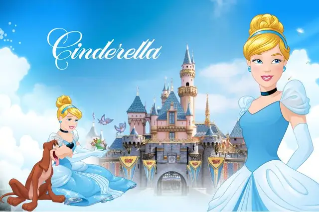 Telón de fondo de princesa cenicienta de Disney para niñas, blanco nieve,  feliz cumpleaños, fotografía de fiesta, cartel fotográfico, decoración de  estudio - AliExpress