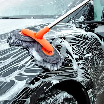 Kit Multiuso per Pulizia Auto con Spazzola in Microfibra, Mop, Spugna, Panno, Accessori Universali per Auto e Casa