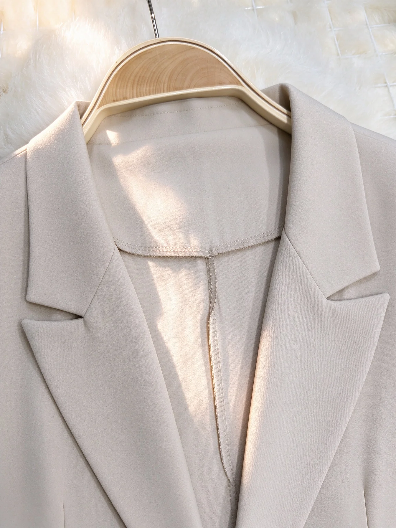 New Women Fashion Solid Button Suit Coat Lapel Long Sleeve Hatless Casual Coat Jacket Oversized Work Office Lady Business Autumn