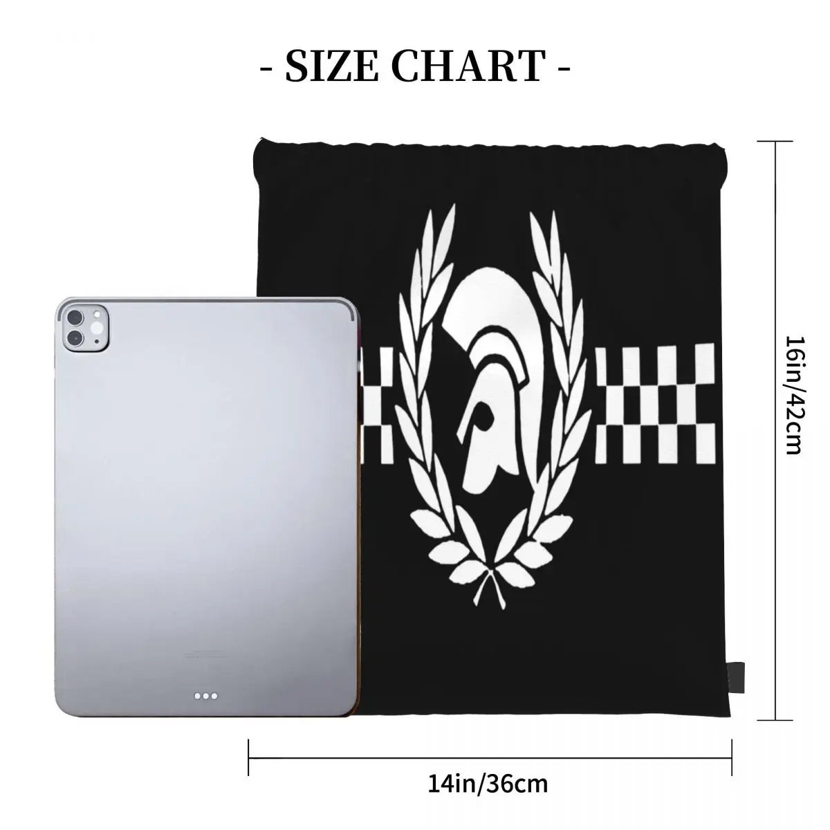 Hot Sale Fashion Casque Trojan Lauriers Drawstring Bag Backpack school cartoon shoe bag backpack with rope