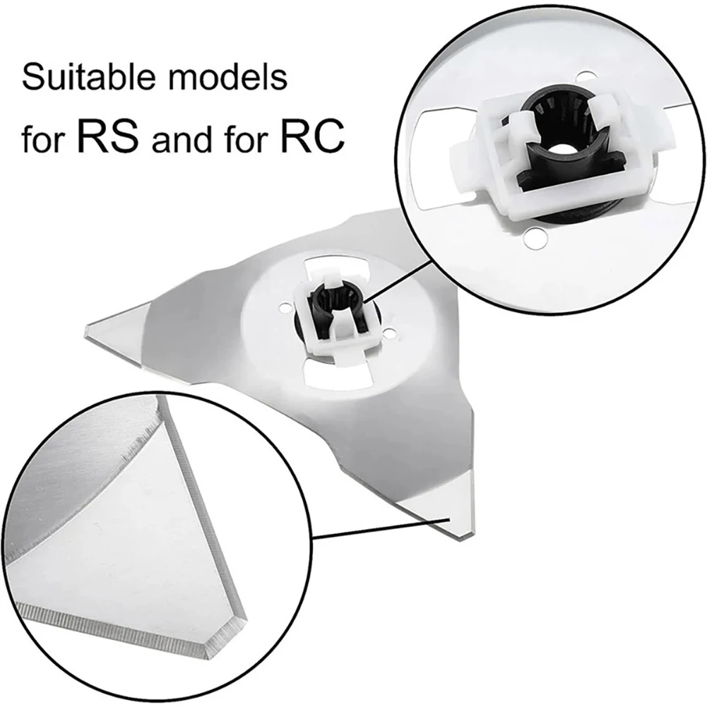 Robomow 로봇용 자동 이동 로봇 기계 부품, 스테인리스강 잔디 교체 커터 부품, RC308 RS615, 2 개