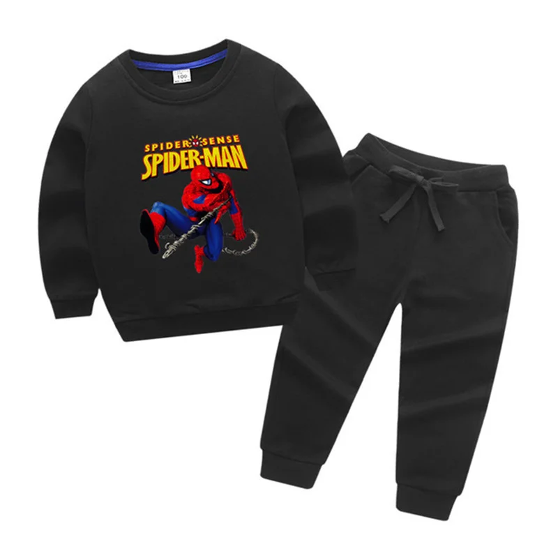 

Fall Little Children Outfits Set Cartoon Hero Sweatshirt&pants Sport Clothing Two Piece Autumn Boys Clothes Tracksuits