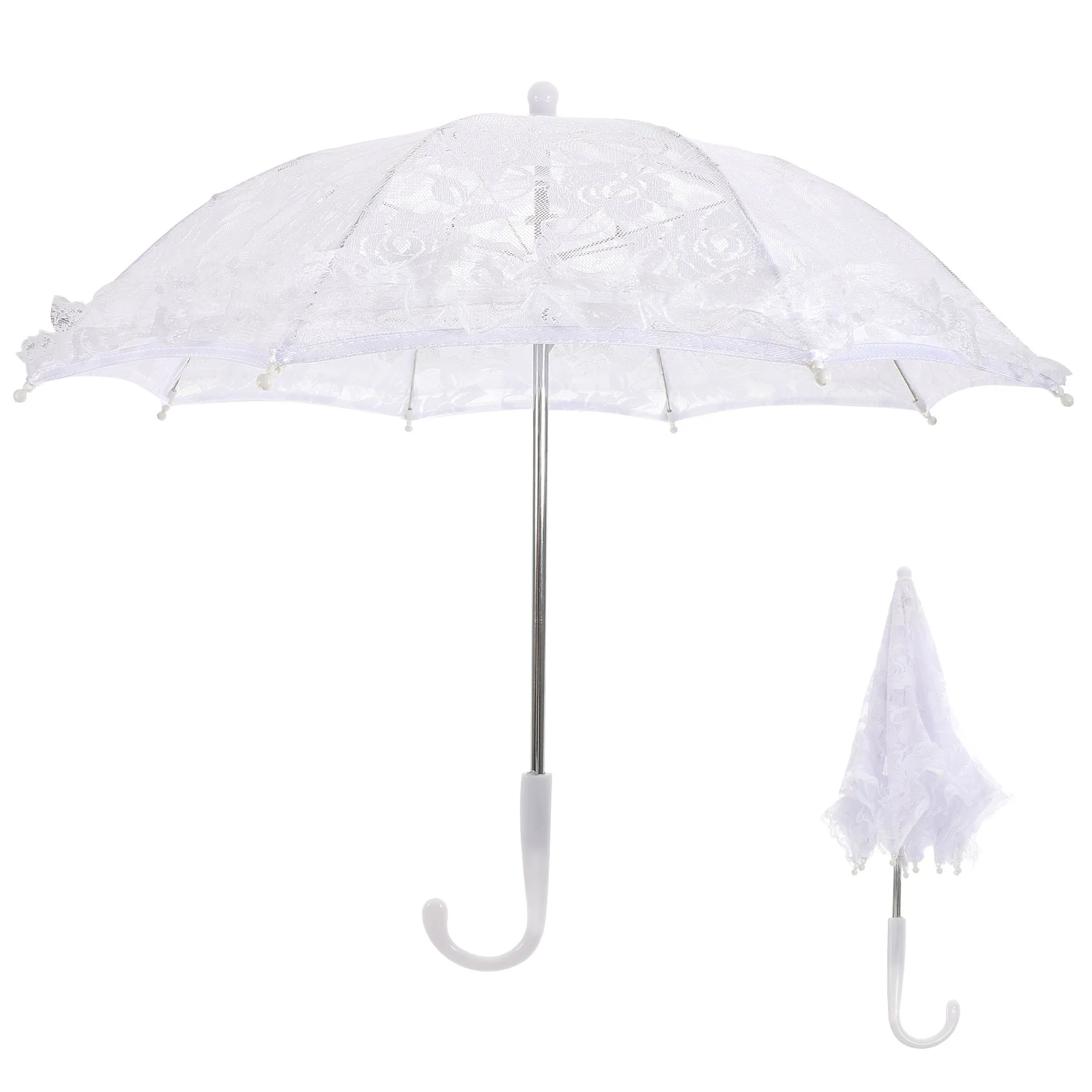 

Lace Umbrella White Vintage Wedding Bride Umbrella Lace Parasol Umbrella Small Lace Umbrella Handle Weeding Photo Props
