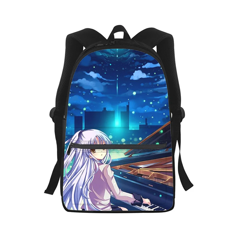 

Рюкзак с 3D-принтом Angel Beats Tachibana Kanade для мужчин и женщин, модная школьная сумка для студентов, детский дорожный ранец на плечо для ноутбука