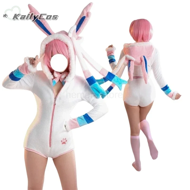 

Jumpsuit Cosplay Anime Women's Bunny Costume Sexy Suit Sexy Bodysuit Jumpsuit Bunny Costume Bodysuit Plush Suit