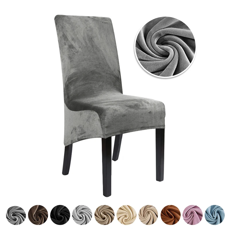 Real velvet fox fabric XL Size Chair Cover Big size long back Europe style seat Chair Covers for Restaurant Hotel Party Banquet