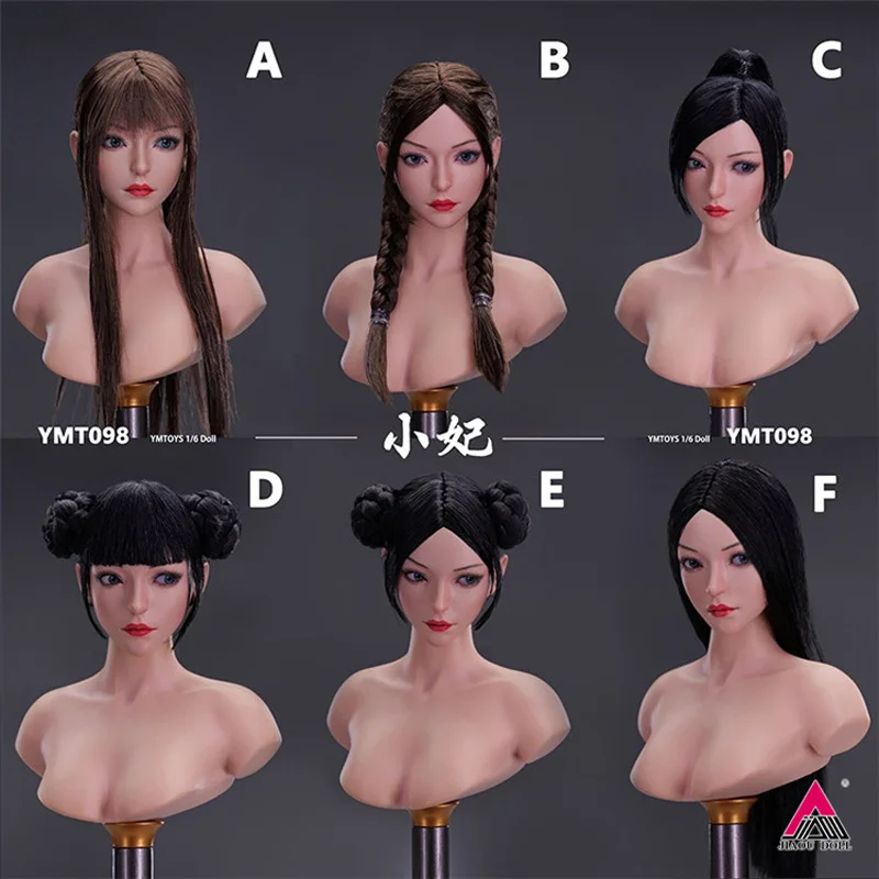 

2023 Q4 YMTOYS YMT098 1/6 Female Head Sculpt Movable Eyes Carving Model Fit 12'' TBL PH Suntan Action Figure Body Dolls