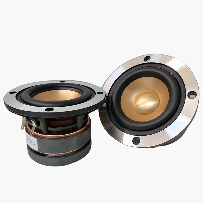 2 Pieces Original AKISUI AS80FL42EX 3'' High Performance Full Range Speaker Dual Magnets Aluminum Cone 4/8ohm RMS 30W Fs = 65Hz