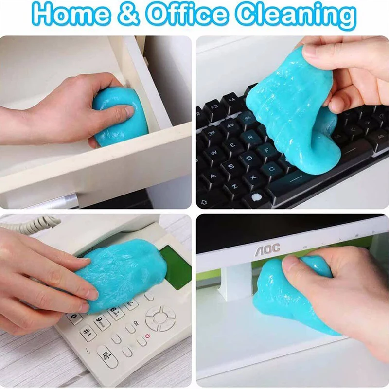 Car Dust Dirt Wash Cleaning Gel Slime Magic Mud Auto Vent Computer Keyboard  Dirt Dust Remover Car Wash Interior Cleaning Tool - AliExpress