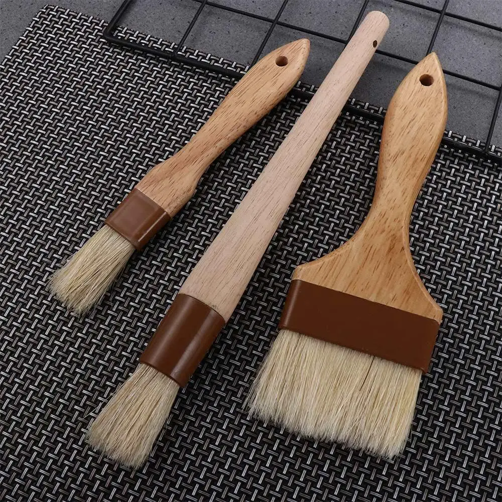 Description Picture 5 of itemBaking BBQ Boar Bristles Kitchen Grill Basting Brush Sauce Baster Pastry Brush Marinade Tool