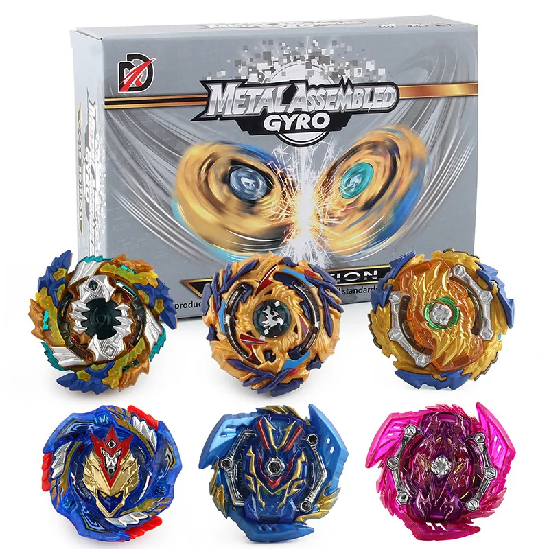 

BeybLade BBurst Gyro Set Alloy Gyro 6PCs Gyro plus Two Sets of Transmitter Turn Left Magic Dragon Battle Turn Right Martial Arts