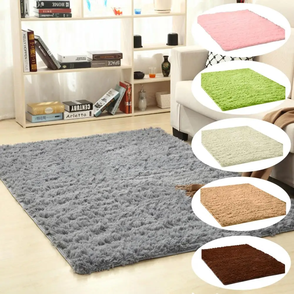 3 Sizes Shaggy Tie-dye Carpet Living Room Bedroom Rug Floor Mat Plush Floor Fluffy Mats Room Faux Fur Silky Area Rugs Home Decor 5