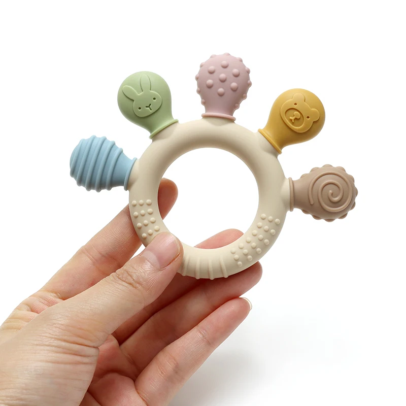 Silicone Baby Teething Ring 5