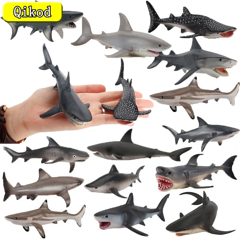 Sea Ocean Life Simulazione Modello Animale Giocattoli Squalo Disiodon Martello Squalo Tigre Squalo Action Figure Regali Di Natale Per Bambini