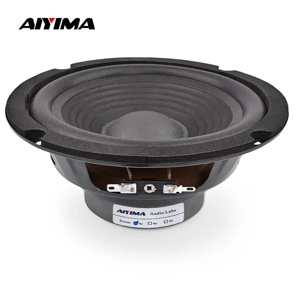 AIYIMA 1Pcs 150W 6.5 Inch Midrange Bass Audio Speaker 4 8 Ohm Midrange Speaker Amplifier Sound Woofer Loudspeaker Home Theater