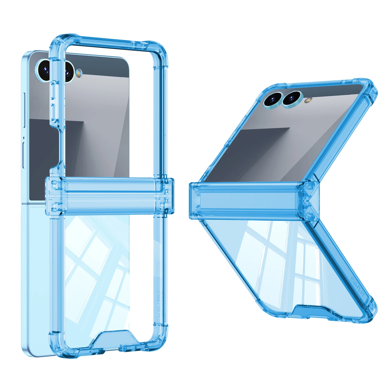 Durable Four-Corner Anti-Drop Transparent Hinged Phone Case