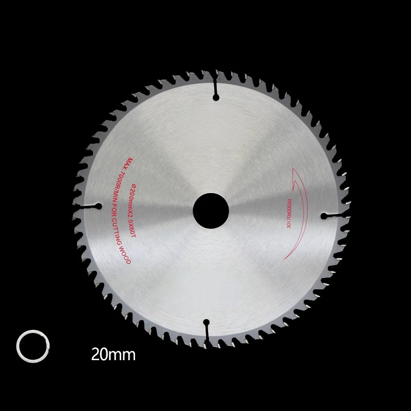 200mm TCT Woodworking Circular Saw Blades. 200x2.0x25.4mm TCT Saw Blade Cutting Acrylic, Plastic, Wood (Inner Bore 25.4/20mm)