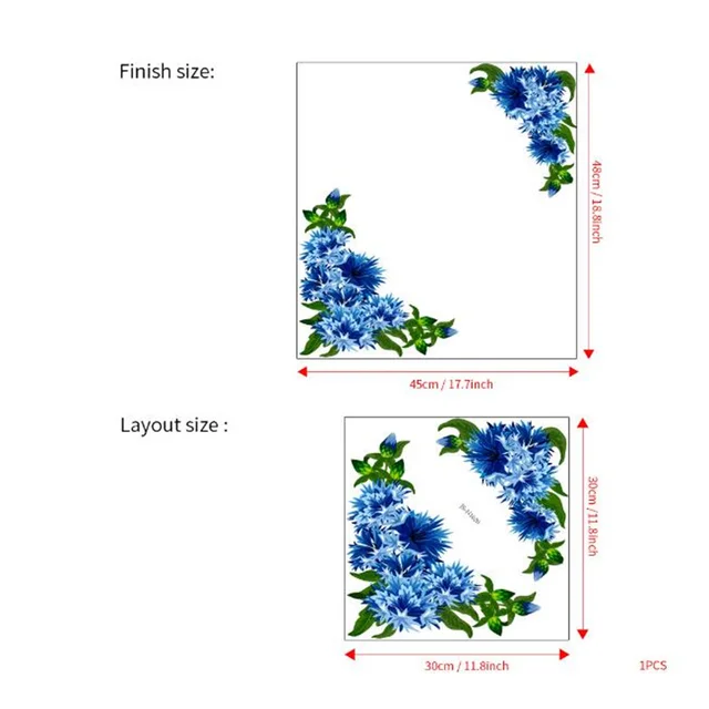 Sárga Napraforgó Fali Matrica Ablak Átlós Pvc Szekrény Dekoratív Virág Hűtőszekrény Dekoráció Matricák - Image 6