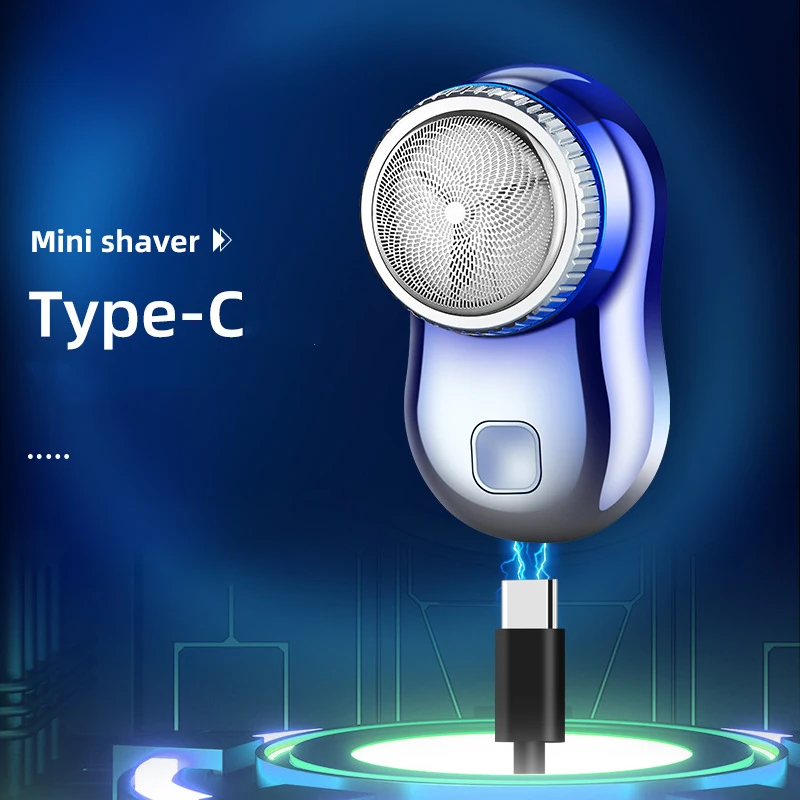 미니 면도기 세척 가능한 수염 트리머 전기 면도기 휴대용 포켓 면도기 일상 사용 얼굴 관리 남성 위생용품