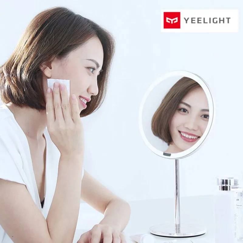 Yeelight Makeup Mirror LED Illumination Mirror Smart Face Sensing 7 Inch HD Ra95 Graphics Tone Light 3 Usage Modes